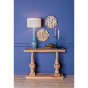 Wooden Roman Wall Clock - Weathered Blue 4