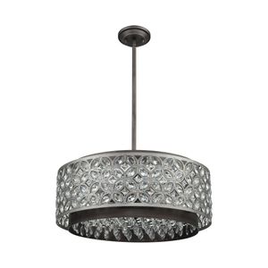 Rosslyn 22'' Wide 6-Light Chandelier - Weathered Zinc 7