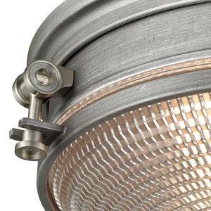 Sylvester 14'' Wide 2-Light Flush Mount - Weathered Zinc 2