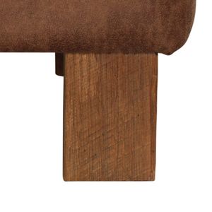 Upholstered Coffee Table - Barnwood Leg - Customer Fabric 3