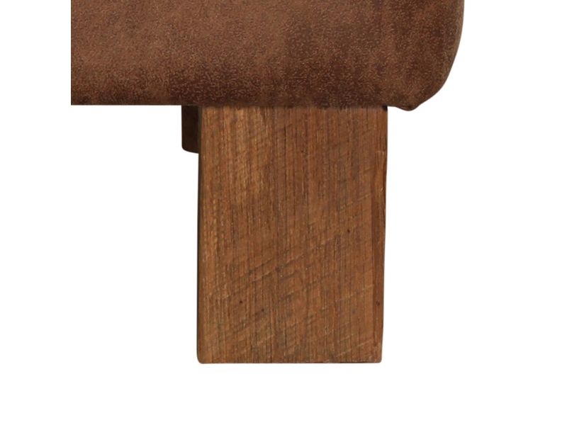 Upholstered Footstool - Barnwood Leg - Standard Fabric 3