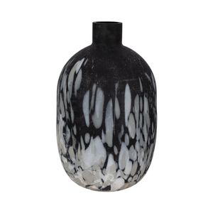LUKEVIEW BLACK GLASS VASE 23 (IN) 4