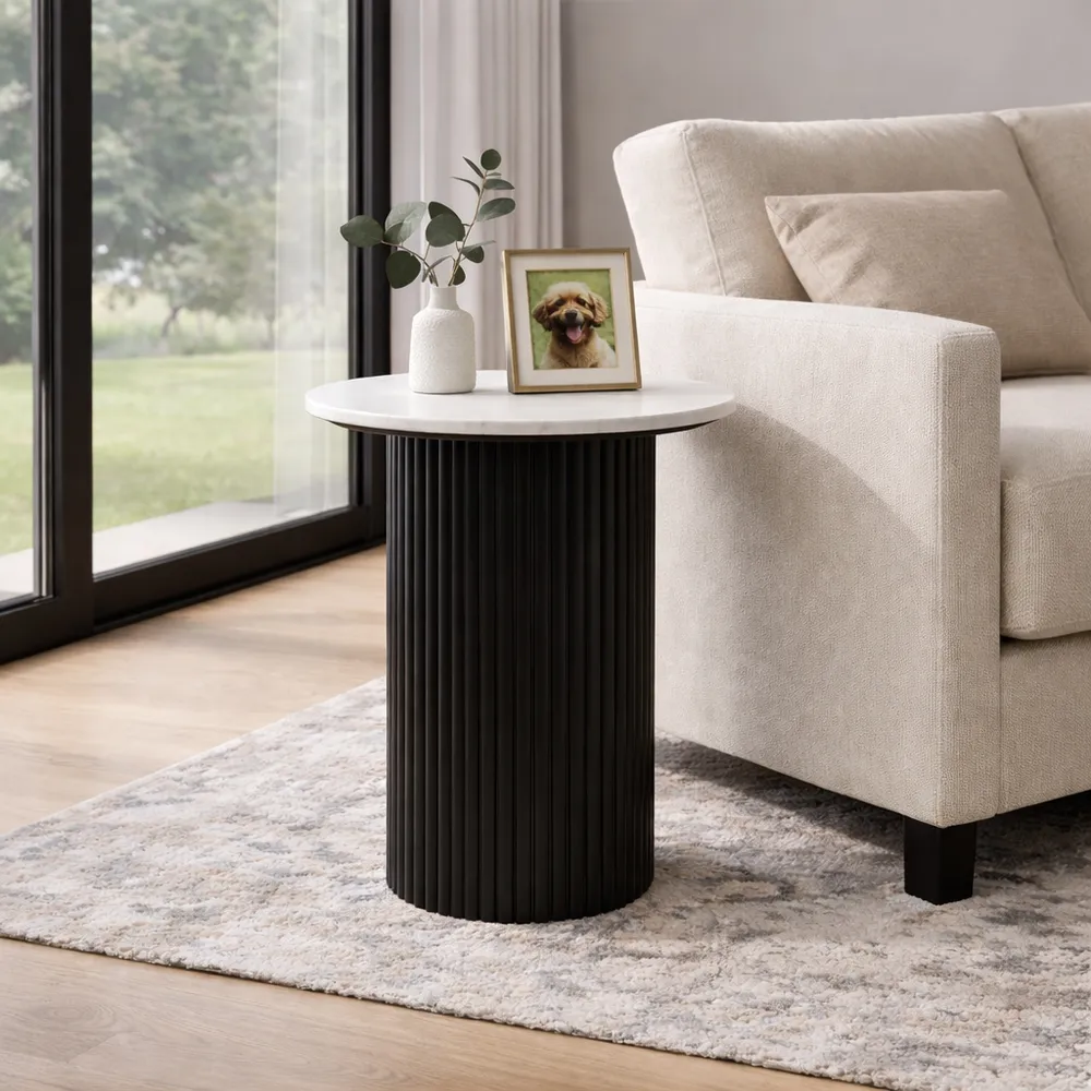 IRVINGROSE BLACK TABLE 23 (IN)