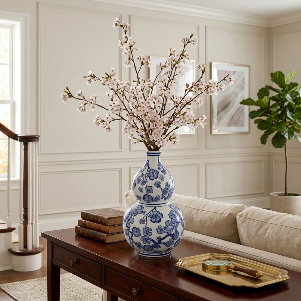 HERMONWICK WHITE CHINOISERIE 14 (IN)