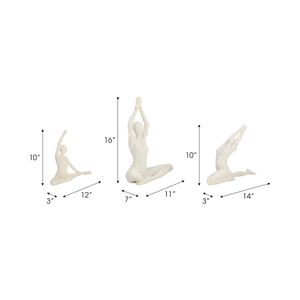 BARRONHOLM SET OF 3 WHITE DECOR 16 (IN) 9