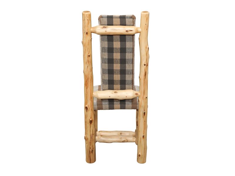 Cedar High Back Upholstered Side Chair - Coffee - Customer's Own Material 8