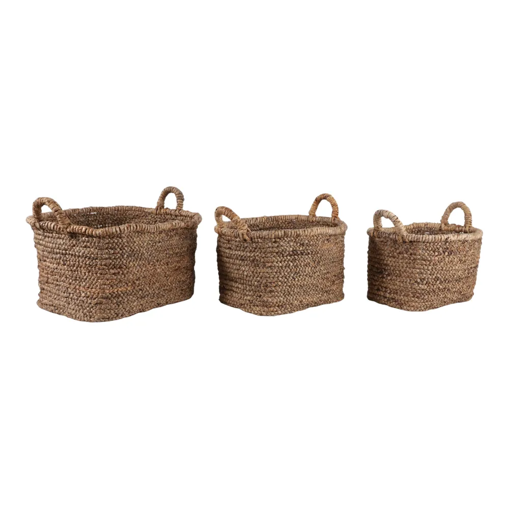 REXMORE SET OF 3 BROWN BASKETS 16 (IN)