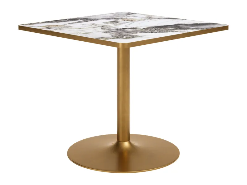 Caliza Dining Table White & Gold 3