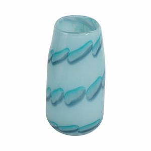 HELENARIDGE BLUE GLASS VASE 9 (IN) 5