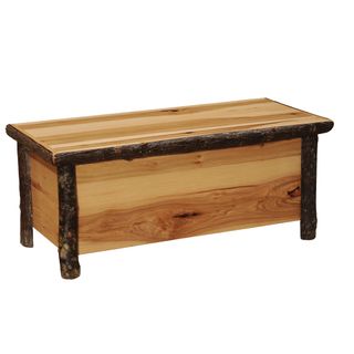 Hickory Log Blanket Chest - Espresso