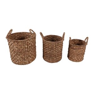 WYLERHOLM SET OF 3 BROWN STORAGE 21 (IN) 5