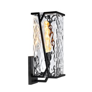 Waterfall 18'' High 1-Light Outdoor Sconce - Matte Black 1