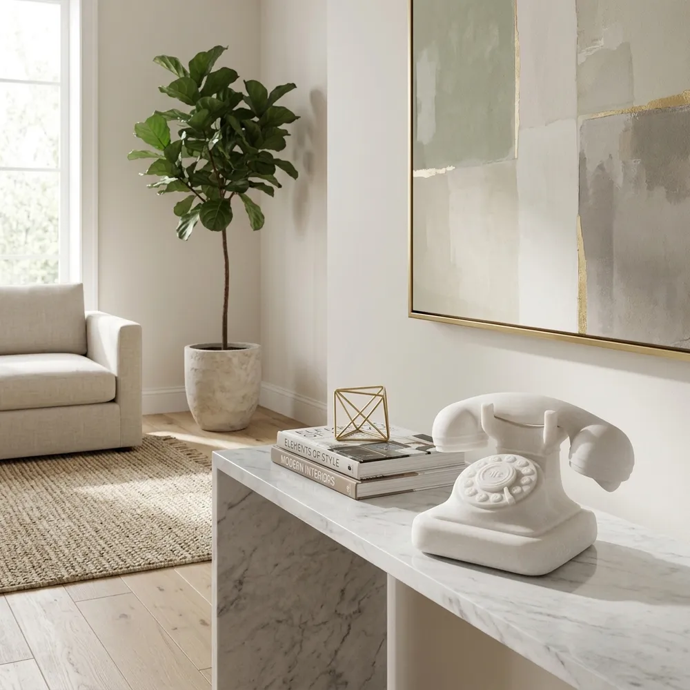 PRESTONDALE WHITE DECOR 6 (IN)
