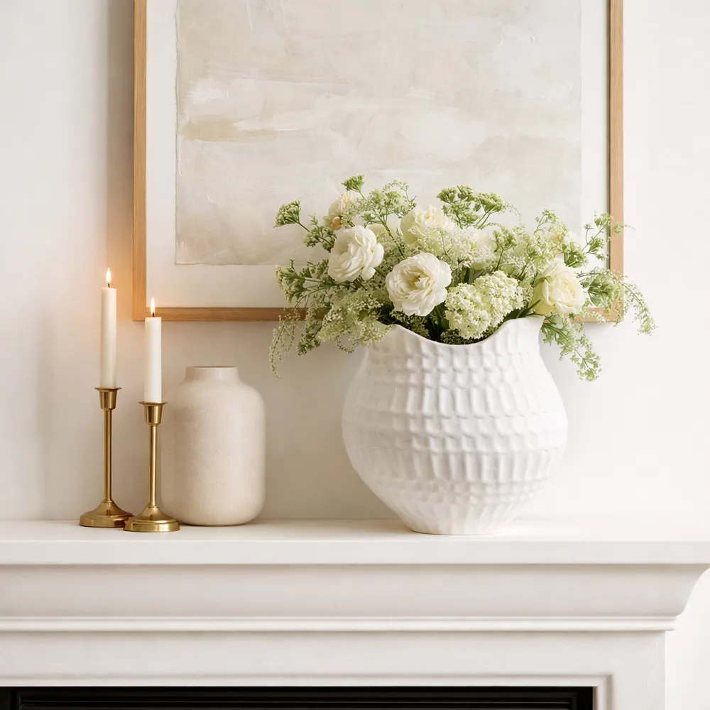 DILLONGROVE IVORY VASE 16 (IN)