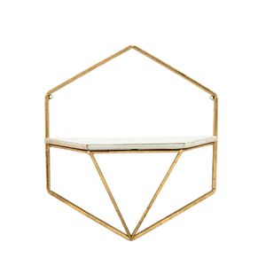 IRVINGMILL SET OF 2 GOLD WALL SHELF 17 (IN) 4