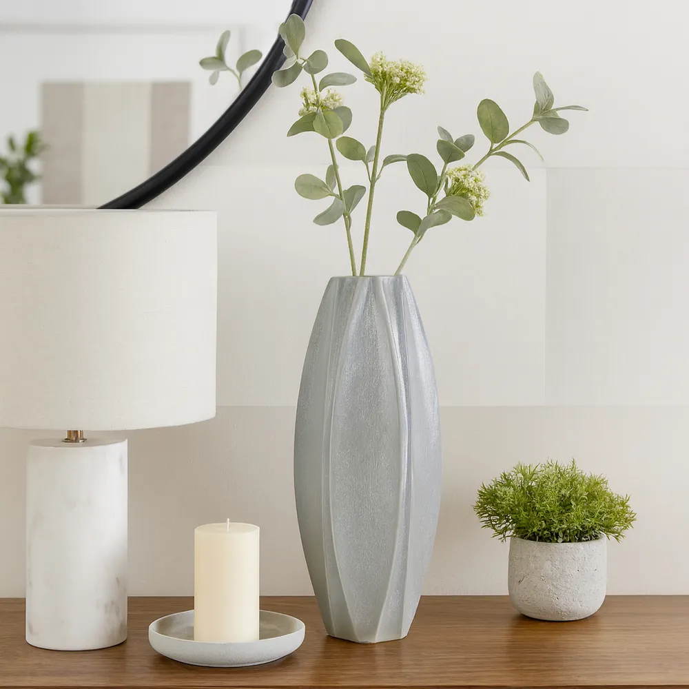 EMMETTON GRAY VASE 20 (IN)