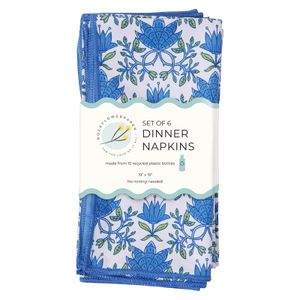 Tilly Blue Eco Dinner Napkins (Set of 6) 5