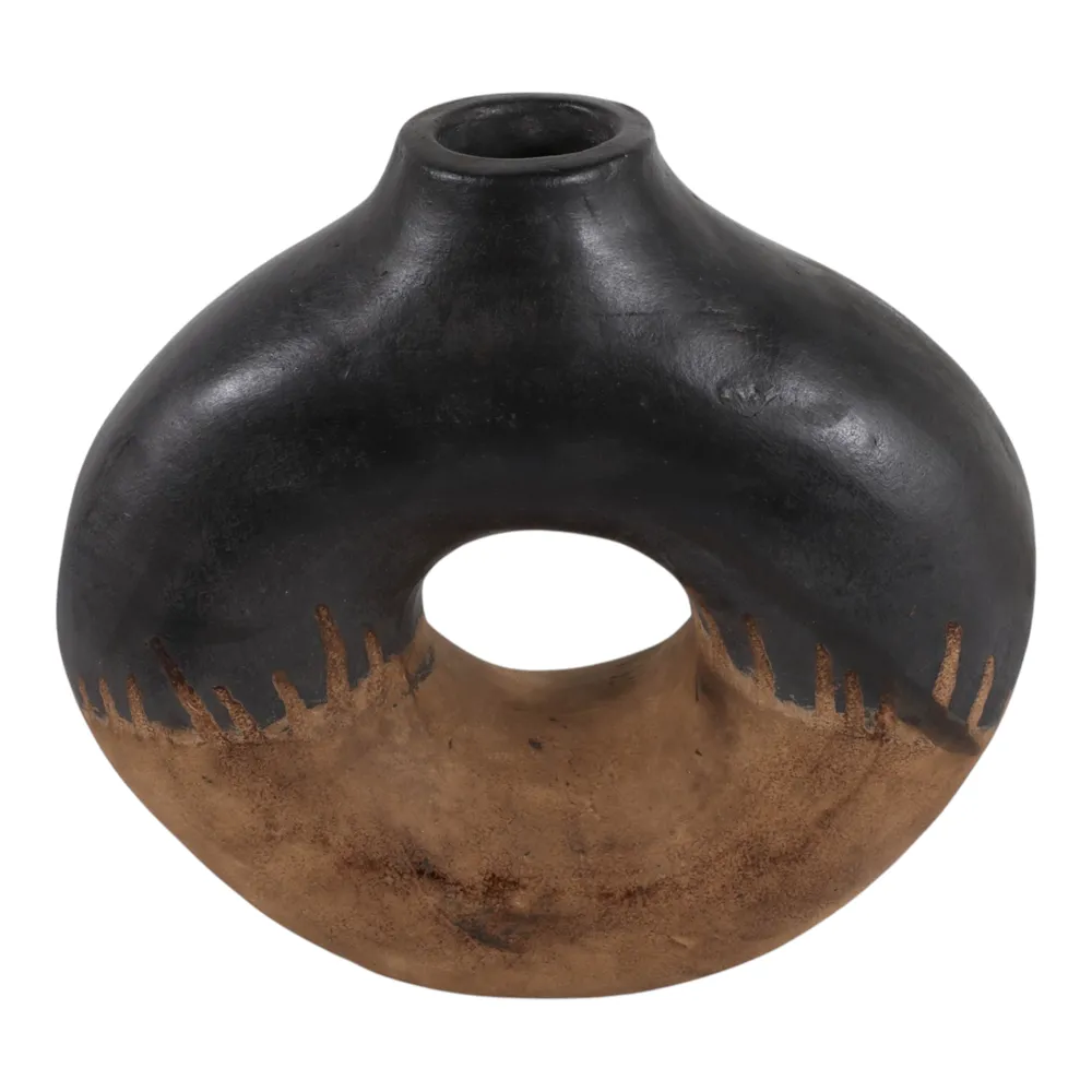 HANKPORT BLACK VASE 12 (IN)