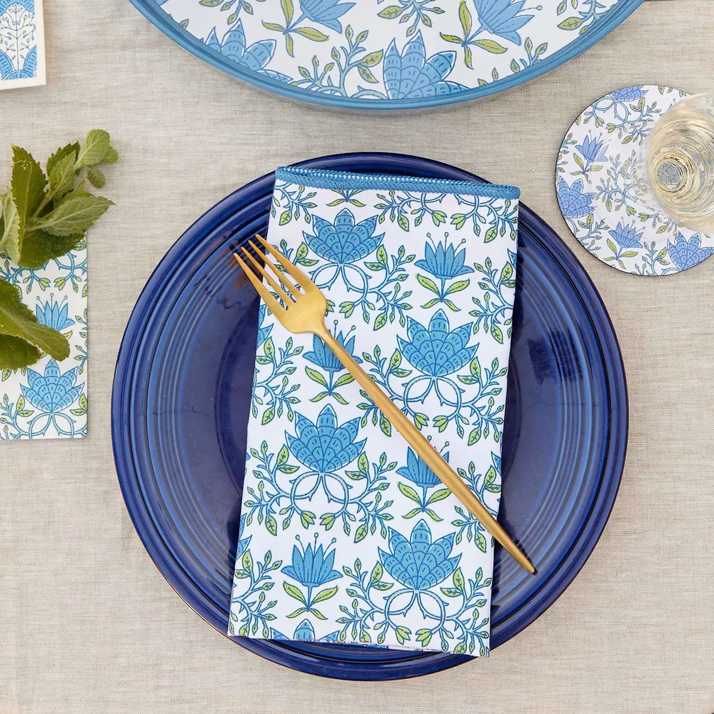Tilly Blue Eco Dinner Napkins (Set of 6)