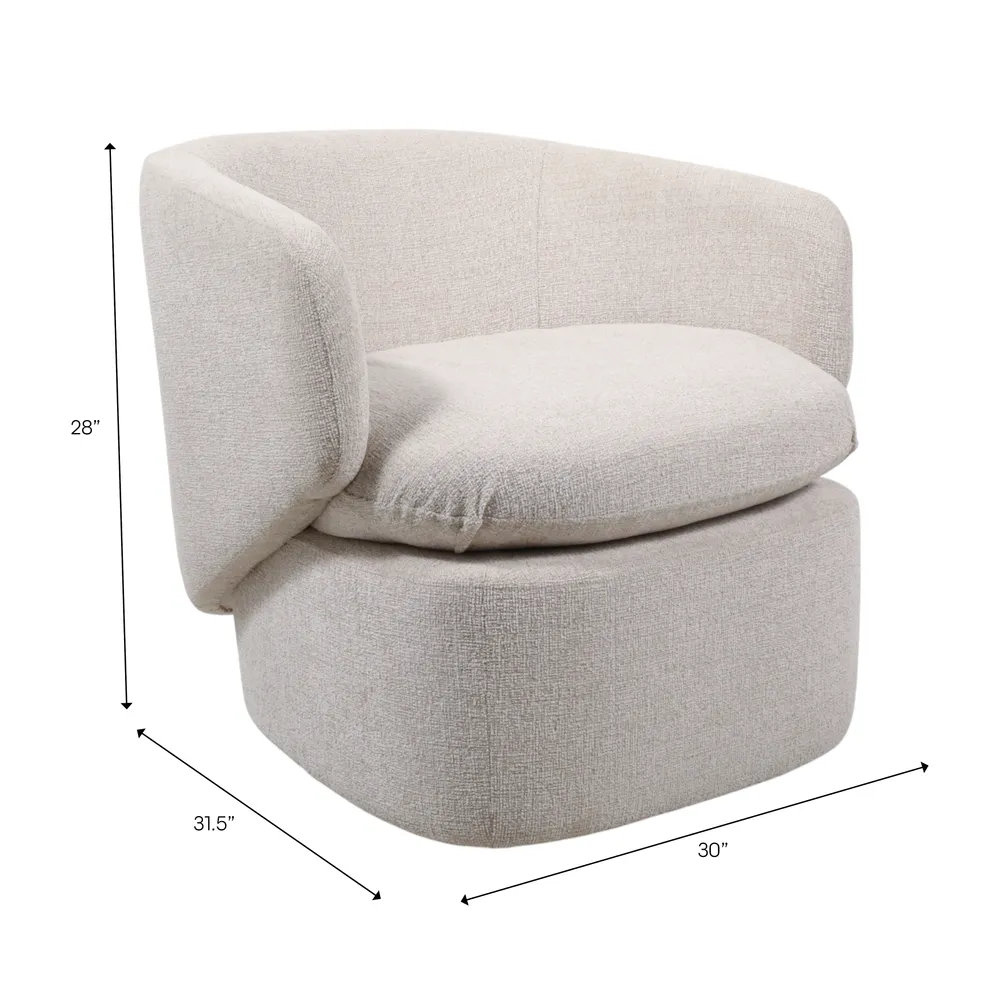 RHEAFIELD IVORY CHAIR 28 (IN)