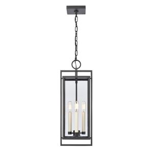 Gladwyn 8.25'' Wide 3-Light Outdoor Pendant - Matte Black 1