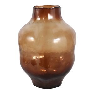 SARAHCLIFF BROWN GLASS VASE 13 (IN) 1