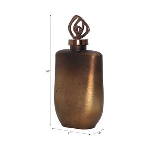 FINLEYGROVE BRONZE GLASS VASE 14 (IN) 9