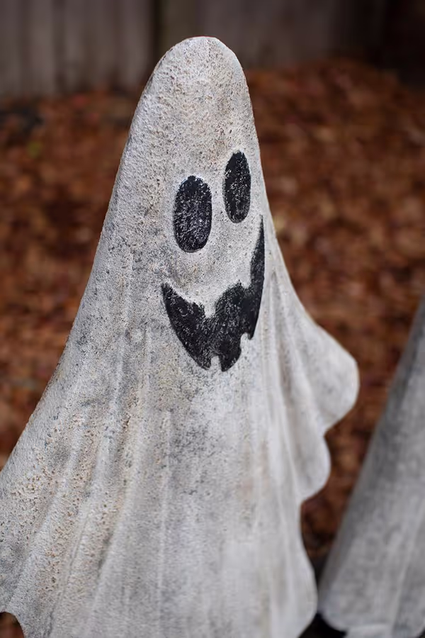 Set of Two Metal Ghosts