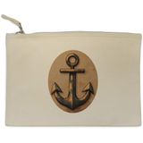HEAVY CANVAS WRISTLET W WICKER BOTTOM - ANCHOR 1