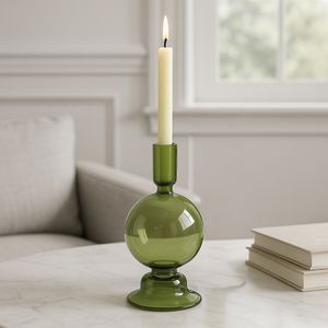 SKYLERCLIFF GREEN CANDLE HOLDER 7 (IN) 9