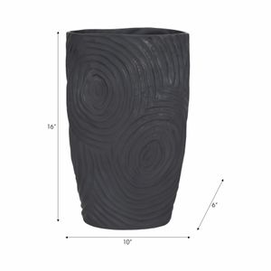 GENTRYLAKE BLACK VASE 16 (IN) 9