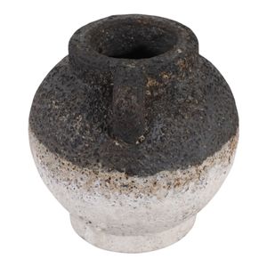 GLENPORT BLACK VASE 6 (IN) 7