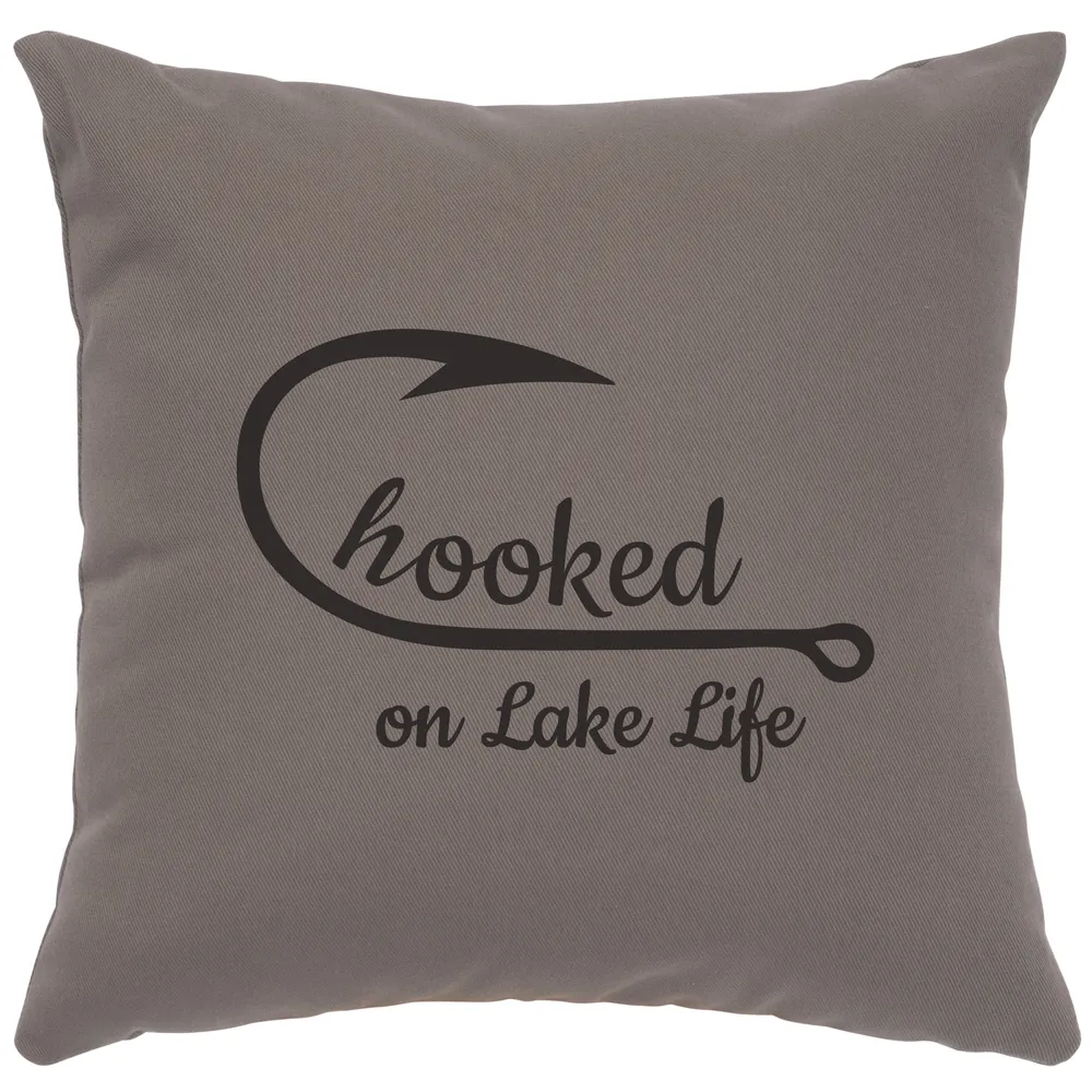 Image Pillow - Hooked - Cotton Chrome