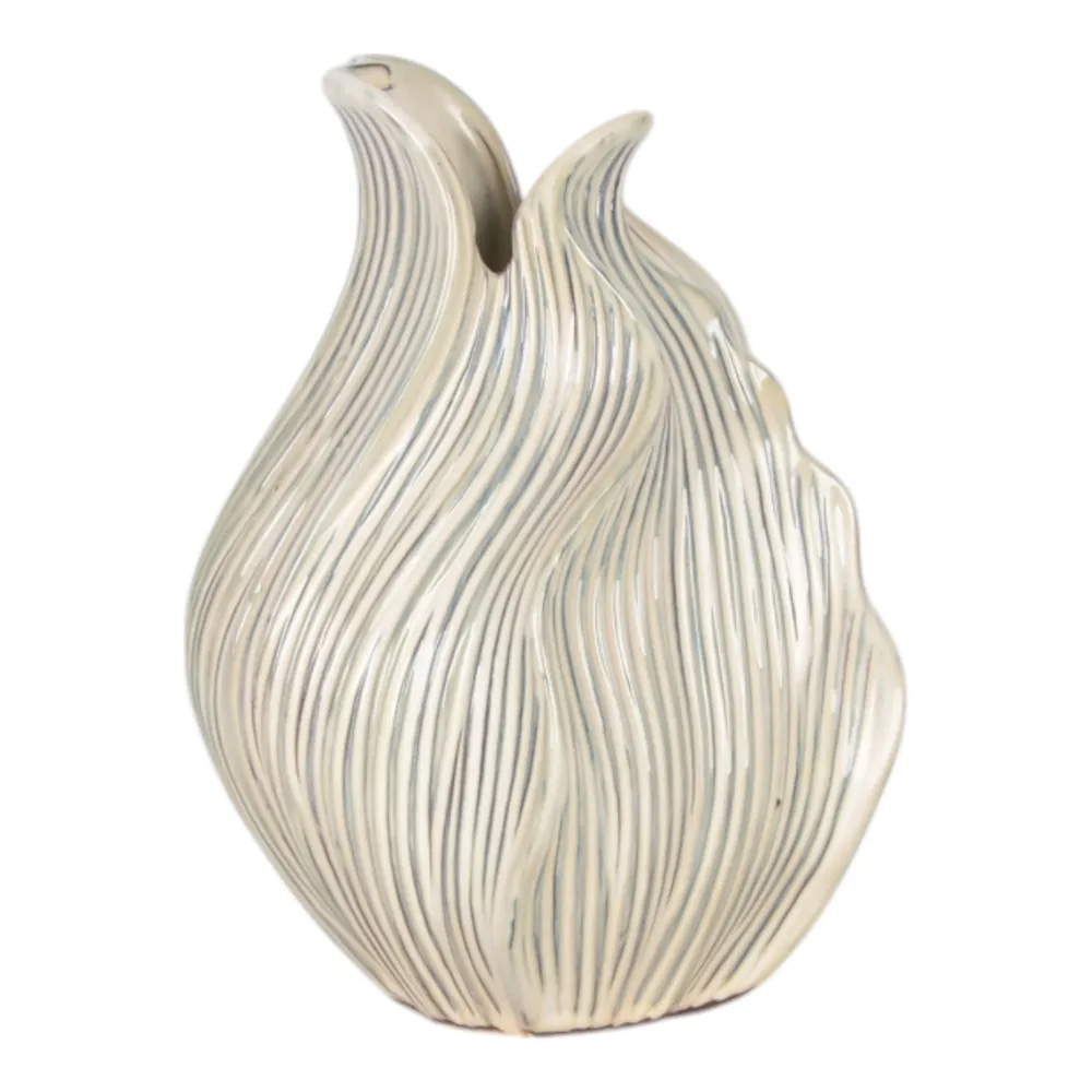 DYLANWORTH WHITE VASE 10 (IN)