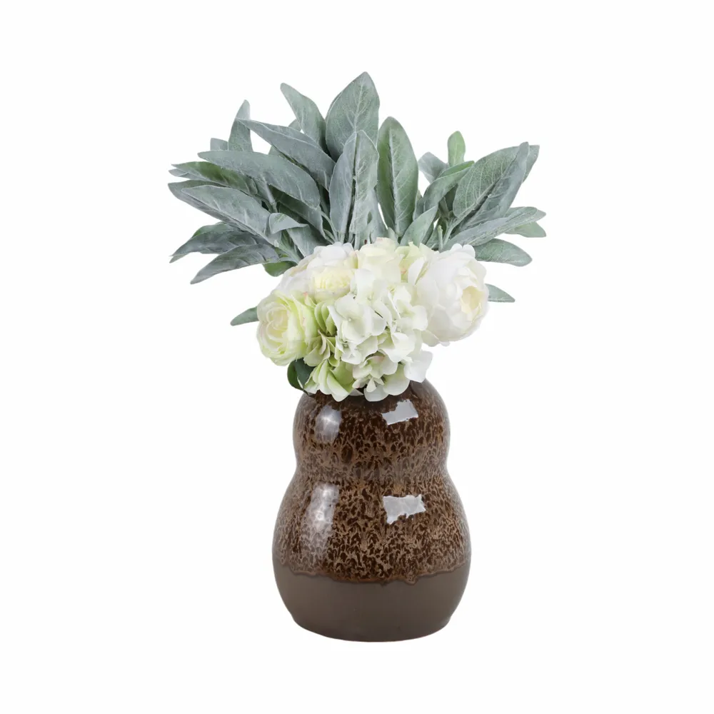 HARLEMHAVEN BROWN VASE 12 (IN)