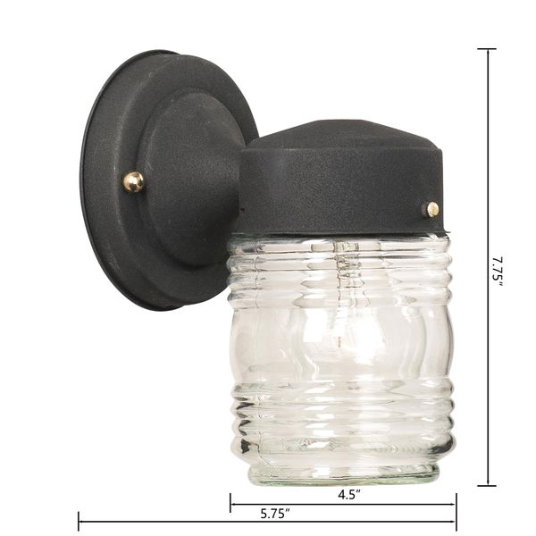 Puck 7.75'' High 1-Light Outdoor Sconce - Black