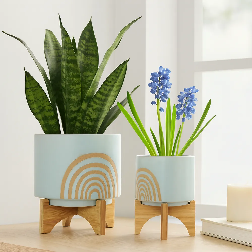 RUTHCLIFF SET OF 2 GREEN PLANTER 11 (IN)