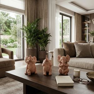 WALTONTON SET OF 3 BROWN DECOR 6 (IN) 12