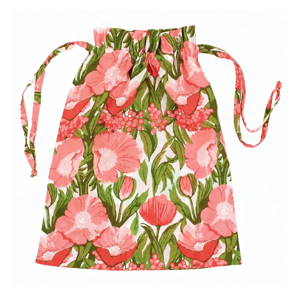Icelandic Poppies Pink Cotton Night Shirt