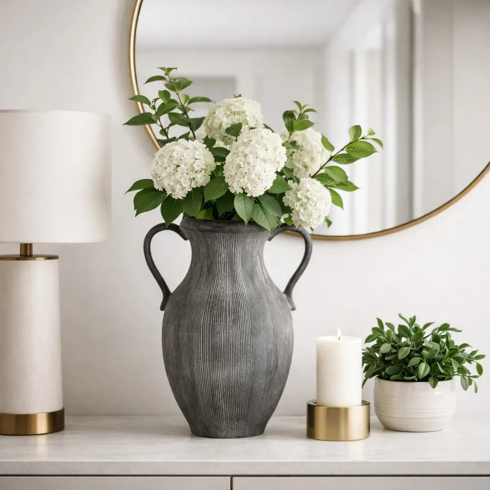 ALTONMILL BLACK VASE 15 (IN)