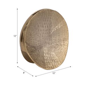 CUTTERROSE GOLD VASE 12 (IN) 9