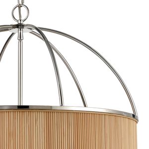 Ural 24'' Wide 6-Light Chandelier - Polished Silver 3