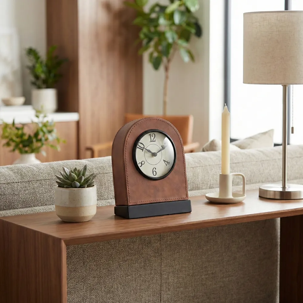 FABIANROSE BROWN CLOCK 9 (IN)