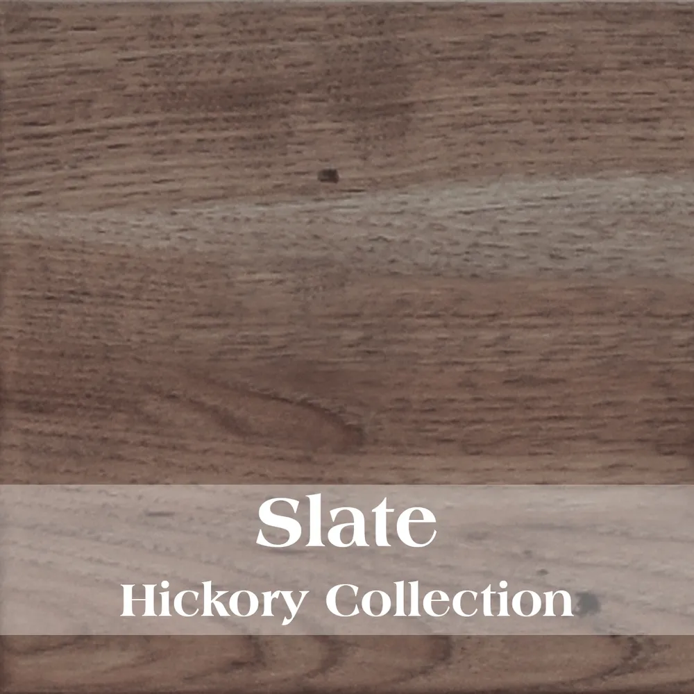 Hickory Log Open End Table - Slate