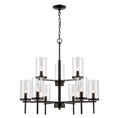 Oakland 28.5'' Wide 9-Light Chandelier - Black