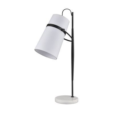 Banded Shade 28″ High 1-Light Desk Lamp - Matte Black