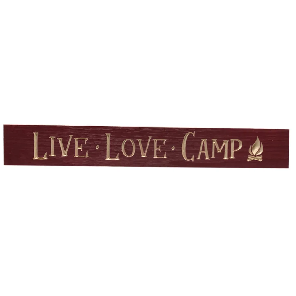 24" USA LIVE/LOVE/CAMP BARNWOOD SIGN