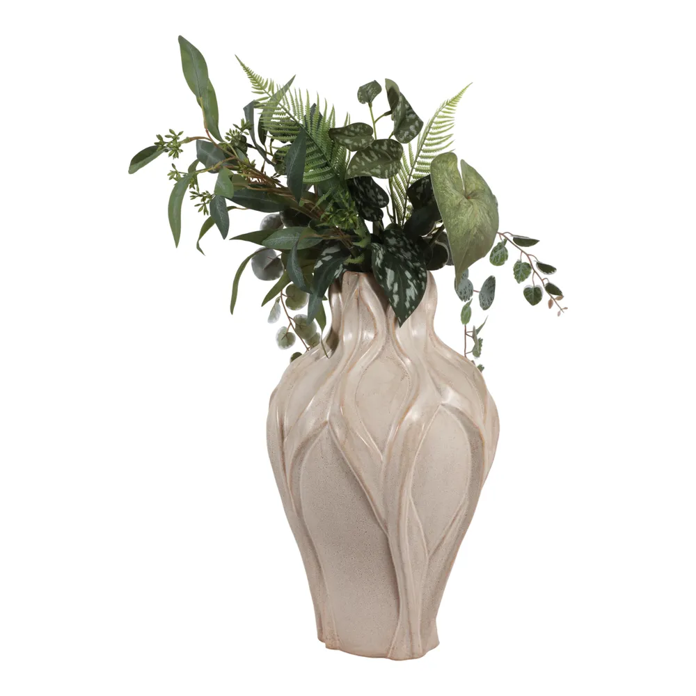 CARLTONOAK IVORY VASE 18 (IN)