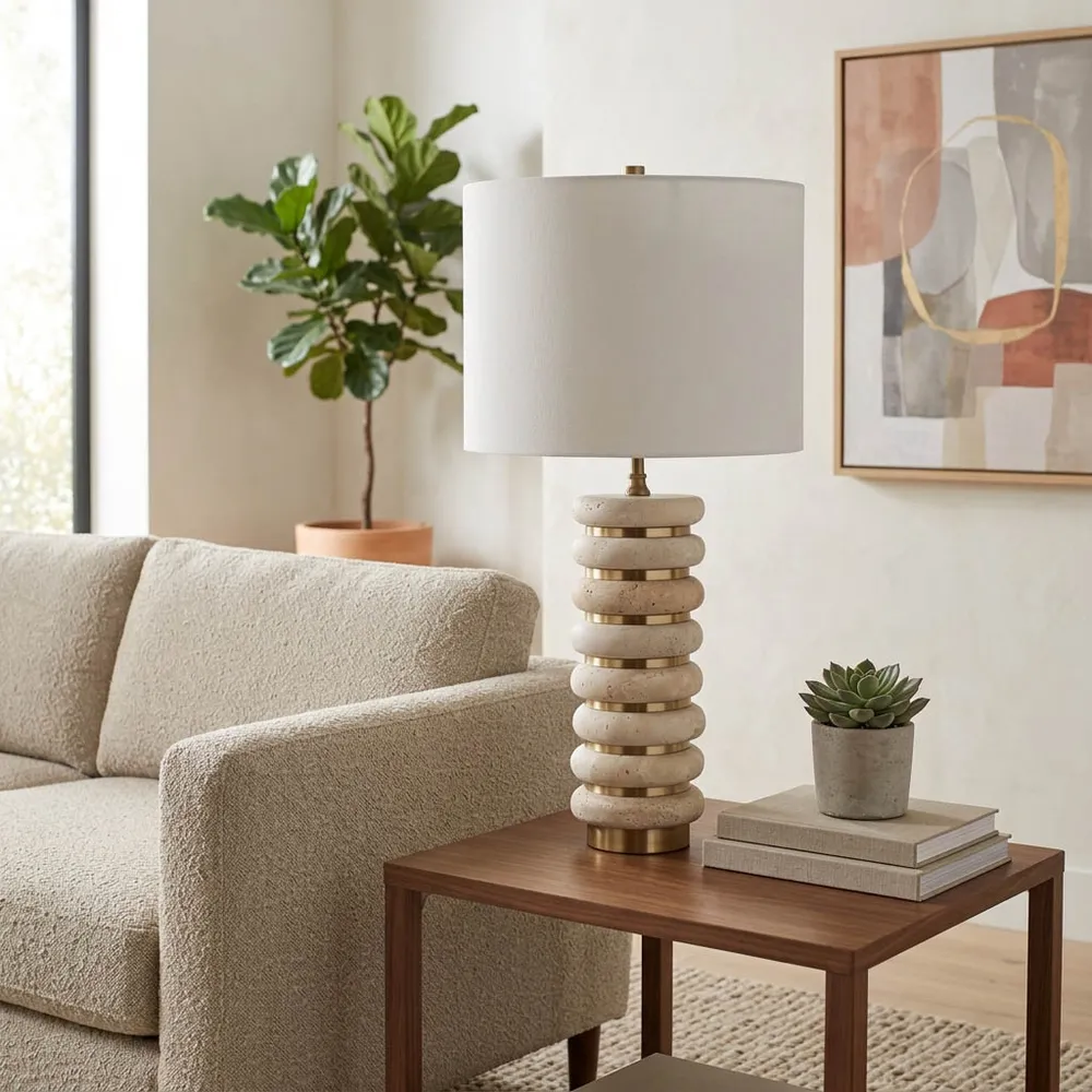 FORDSTONE TAN LAMP 26 (IN)