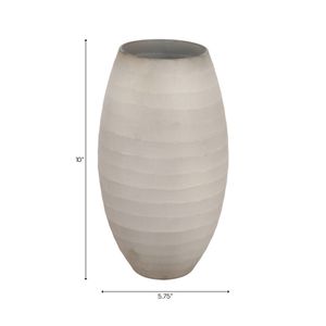 FINLEYTON GRAY GLASS VASE 10 (IN) 9